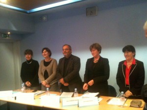 Members of the jury (L to R): Catherine Bungener, Marie-Claire Gay, Joël Ankri, Myrra Vernooij-Dassen, Anne-Sophie Rigaud